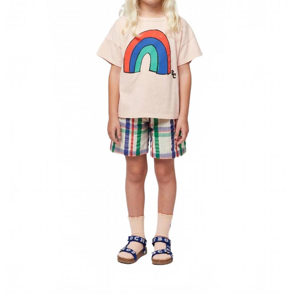 NEW BOBO CHOSES rainbow t-shirt in pink